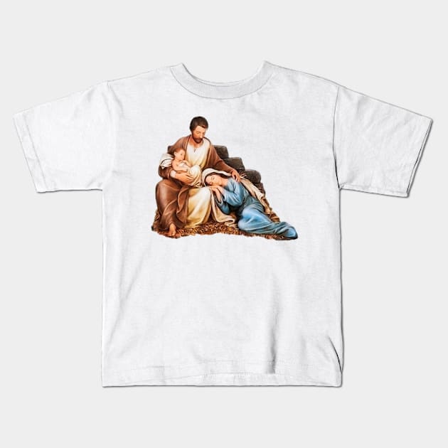 Holy Family Kids T-Shirt by alinerope